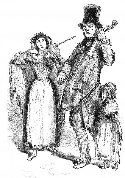 London street musicians, 1848