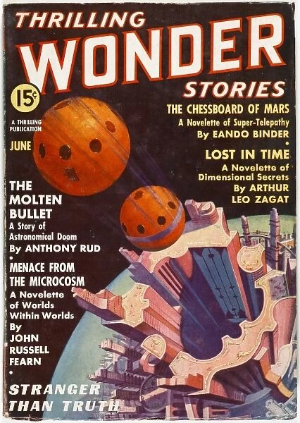 Lost in Time, Thrilling Wonder Stories Scifi Magazine Cover