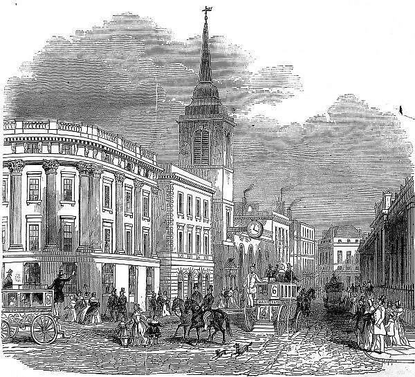 Lothbury Street, London, 1845