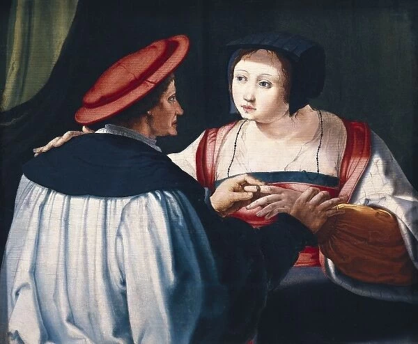 LUCAS VAN LEYDEN (1494-1533). The loving couple