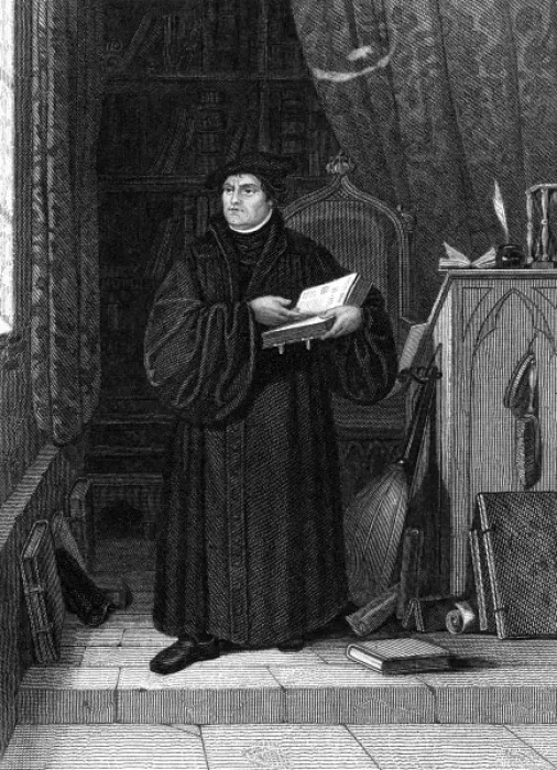 Framed Print : Martin Luther in Study Print Framed Print : Martin Luther in Study Print