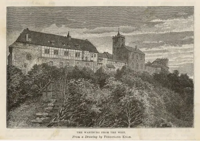 Framed Print : Print of the Wartburg Castle from the West Framed Print : Print of the Wartburg Castle from the West