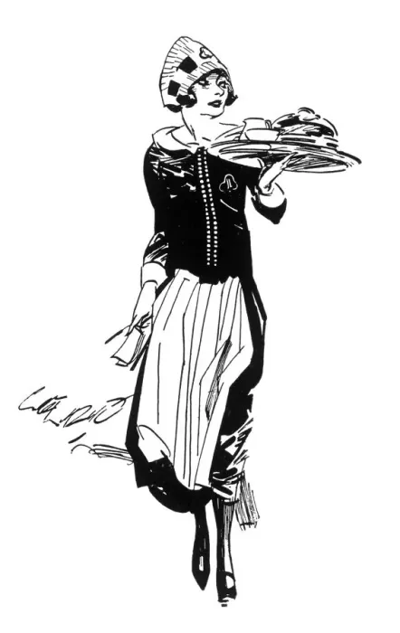 Framed Print : Lyons Waitress Print, Tray A Framed Print : Lyons Waitress Print, Tray A