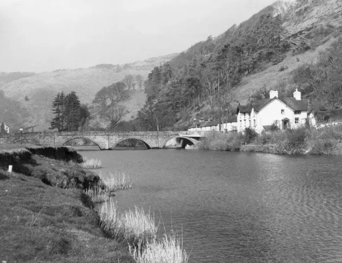 Framed Print : Machynlleth Bridge Print, circa 1805 Framed Print : Machynlleth Bridge Print, circa 1805