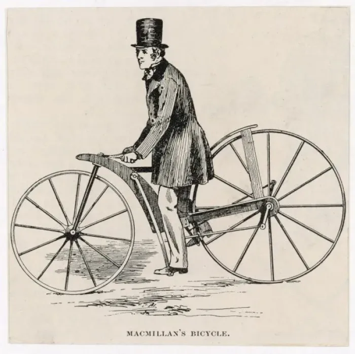 Framed Print : Macmillan's Early Bicycle Print Framed Print : Macmillan's Early Bicycle Print