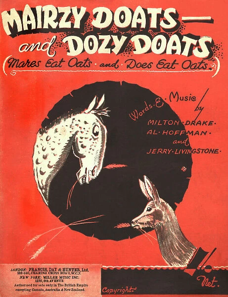 Mairzy Doats and Dozy Doats - Music Sheet Cover
