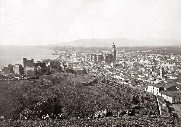 Malaga, Spain, circa 1890. Date: circa 1890