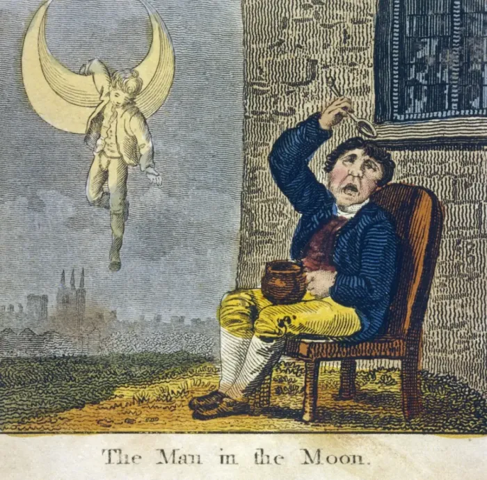 Framed Print : The Man in the Moon Print Framed Print : The Man in the Moon Print