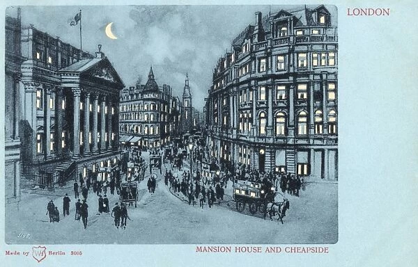 Mansion House and Cheapside, London