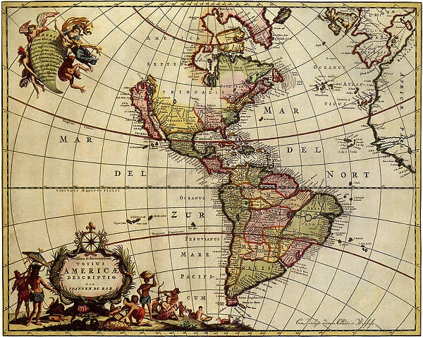 Map of the Americas 1685 Date: 1685