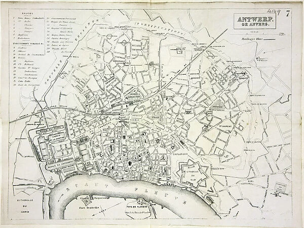 Map of Antwerp