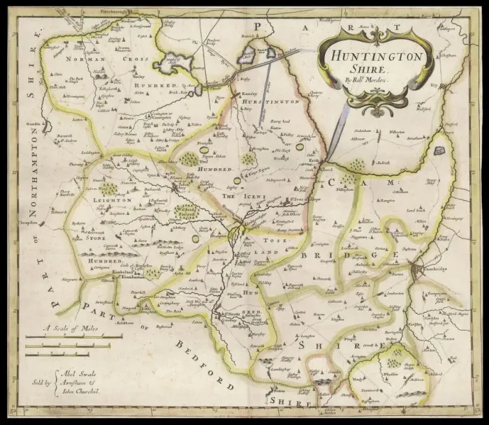 Framed Print : Huntingdonshire 1810 Map Print Framed Print : Huntingdonshire 1810 Map Print