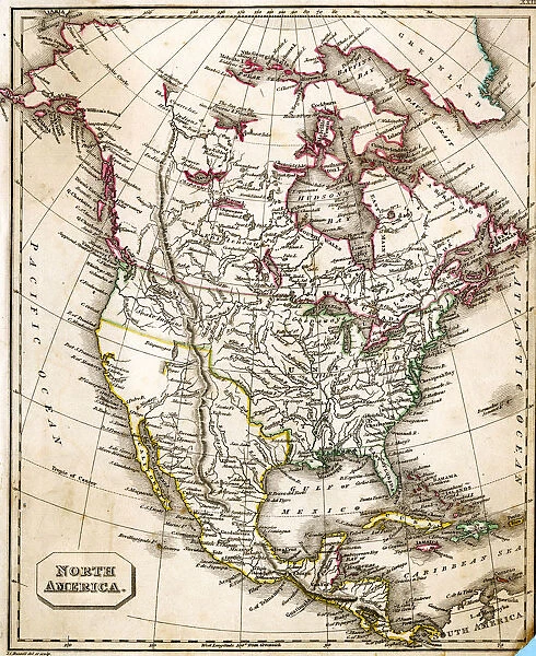 MAP  /  NORTH AMERICA 1827
