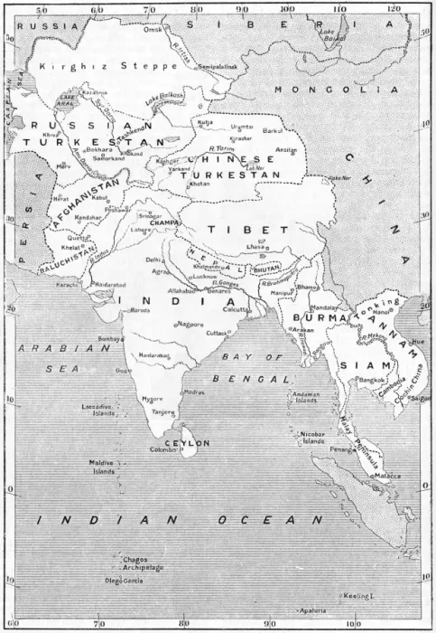 Framed Print : 1908 Map of India and Surrounding Countries Print Framed Print : 1908 Map of India and Surrounding Countries Print