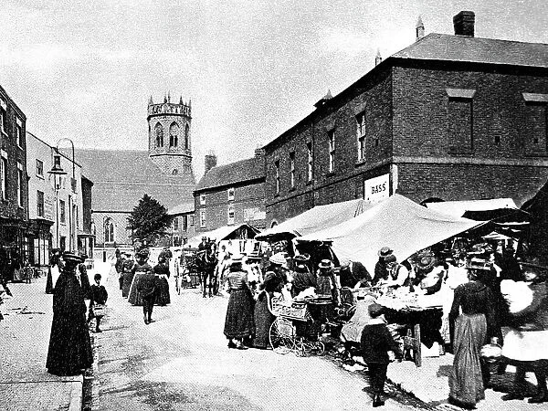 Market Place, Atherstone, early 1900s
