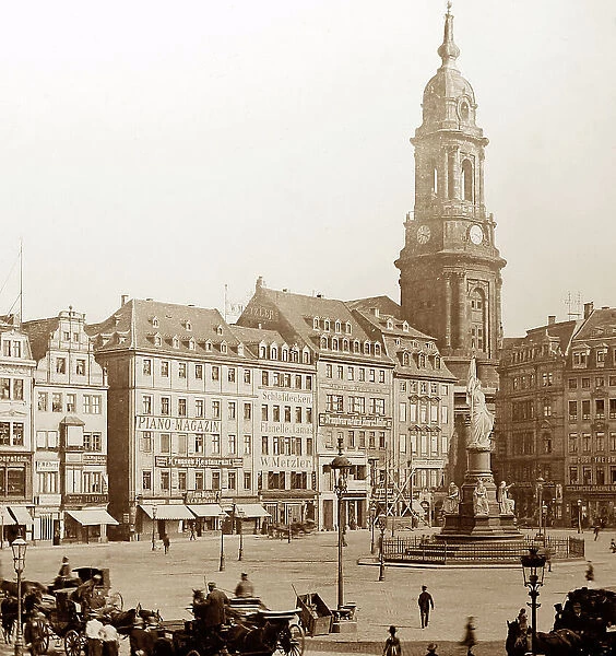Market Place, Dresden, Germany, Victorian period