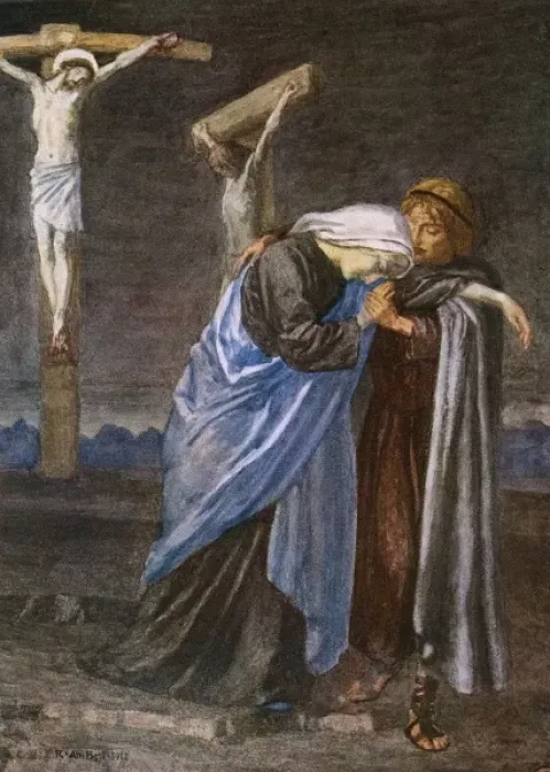 Framed Print : Mary at the Cross Print