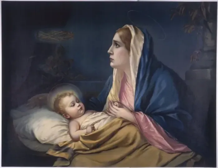 Framed Print : Mary's Premonition Print - A Mother's Foreboding Vision Framed Print : Mary's Premonition Print - A Mother's Foreboding Vision