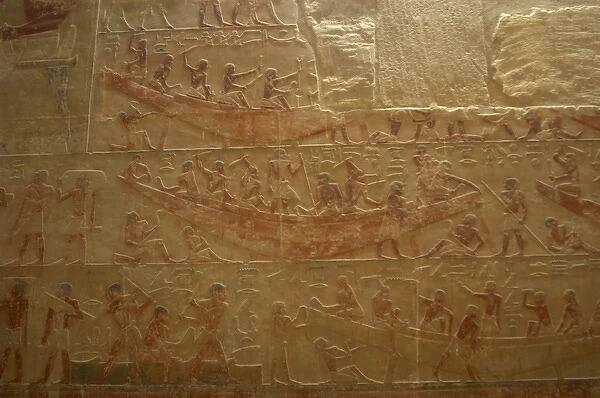 Mastaba of Ti. Interior. Egypt