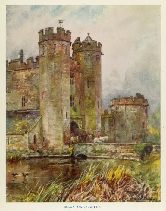 Framed Print : Maxstoke Castle Print, 1906 Framed Print : Maxstoke Castle Print, 1906