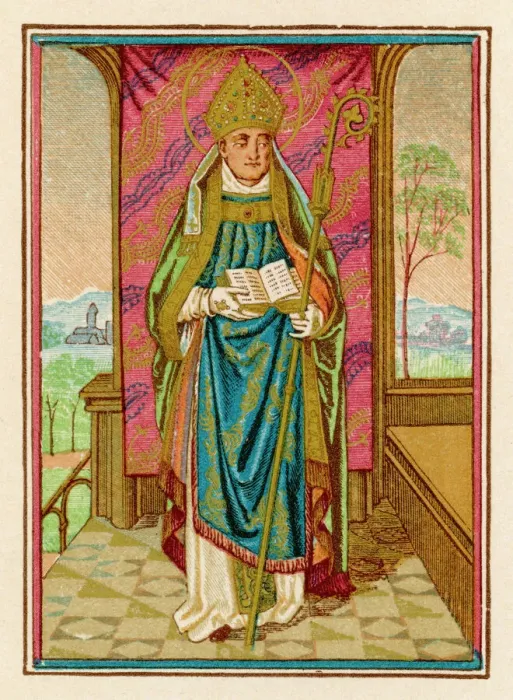 Framed Print : Medieval Bishop Print Framed Print : Medieval Bishop Print