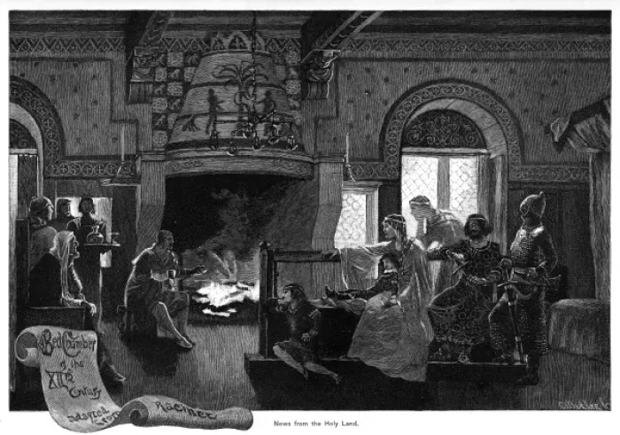 Framed Print : Medieval Castle Interior Print Framed Print : Medieval Castle Interior Print