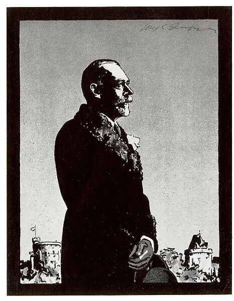 Memorial portrait of King George V