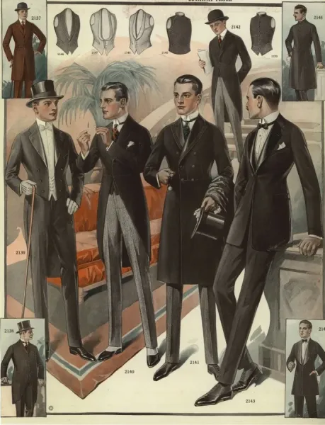 Mens Fashion In 1920 Dress Attire 1920s Dress Up Male Men's