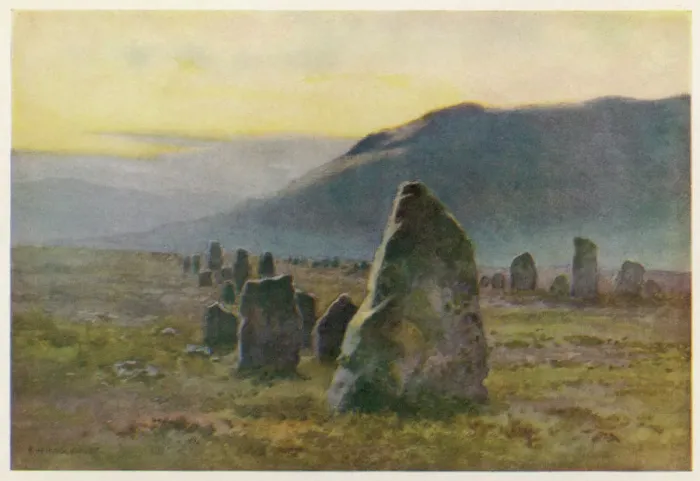 Framed Print : Merrivale Stone Avenue Print Framed Print : Merrivale Stone Avenue Print