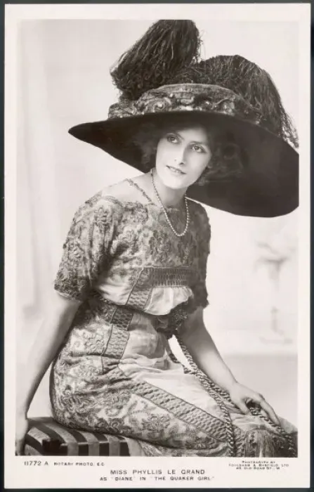 Framed Print : Merry Widow Hat Print, 1908 Framed Print : Merry Widow Hat Print, 1908