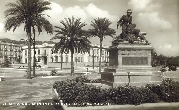 Messina, Sicily, Italy - Masotto Monument