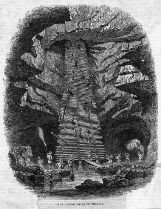 Framed Print : Mexico Cavern Wells Print