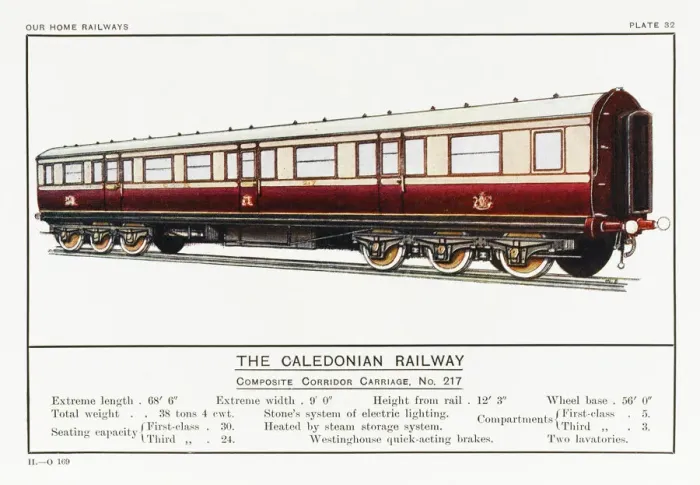 Framed Print : Midland Sleeping Coach Caledonian Railway Corridor Print Framed Print : Midland Sleeping Coach Caledonian Railway Corridor Print