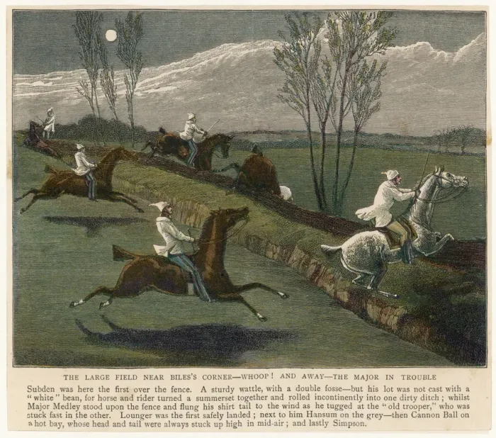 Framed Print : The Midnight Steeplechase Print Framed Print : The Midnight Steeplechase Print