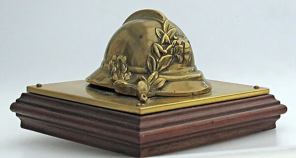 A miniature Belgian army Adrian helmet