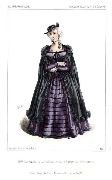 Mlle. Clarisse as Hortense in La Dame de St. Tropez, 1844