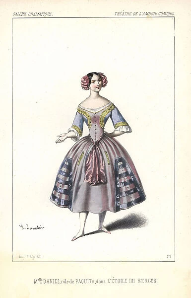 Mlle. Daniel as Paquita in L Etoile du Berger, 1846