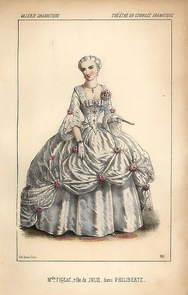 Mlle Figeac as Julie in Philiberte at the Gymnase Dramatique