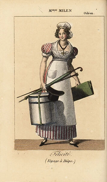 Mlle. Millen as Felicite in the play Le Voyage