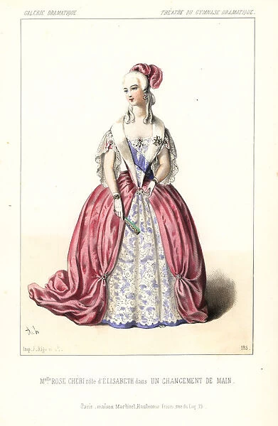 Mlle. Rose Cheri as Elisabeth in Un Changement de Main, 1845