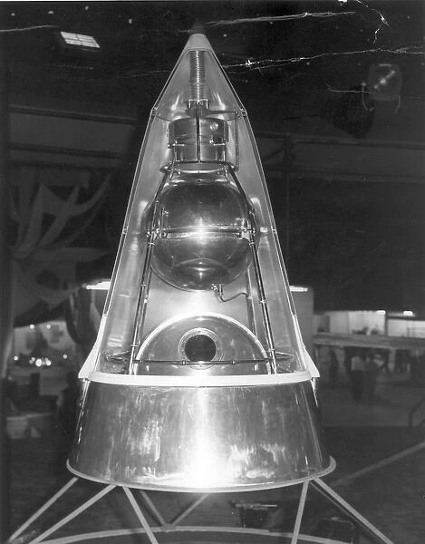 A model of Sputnik II at Earls Court July 1961