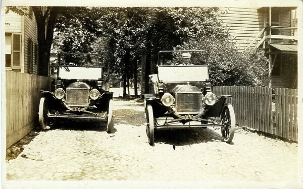 Two Model T Ford Vintage Cars, USA