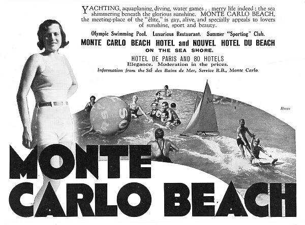 Monte Carlo advertisement, 1932