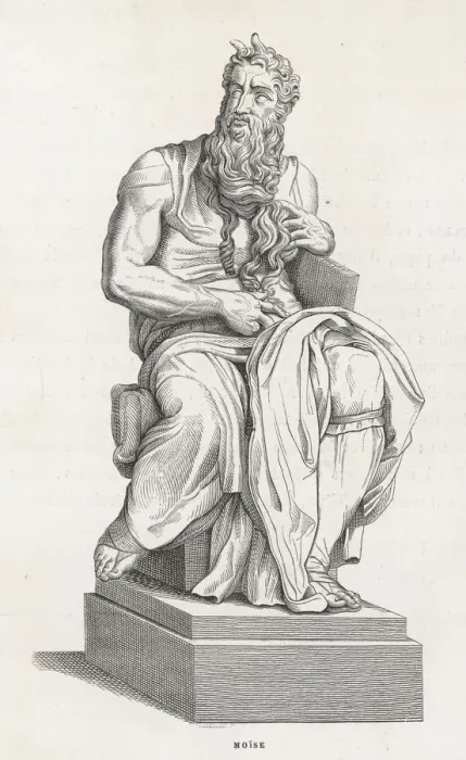 Framed Print : Moses Statue Print Framed Print : Moses Statue Print