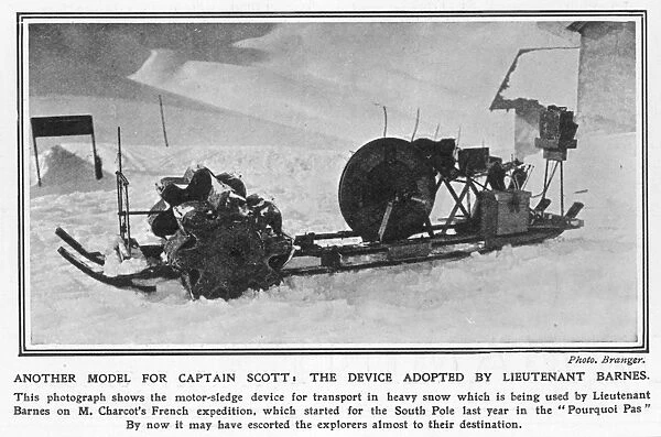 A motor sledge for the South Pole