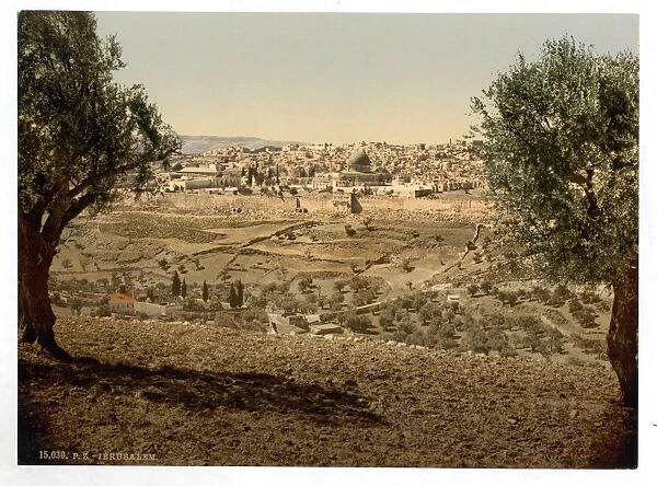 From the Mount of Olives, general view, Jerusalem, Holy Land