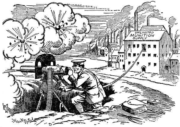 Munitions scandal, cartoon, WW1