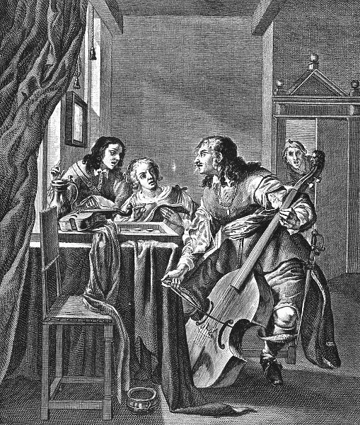 Music at home - 17th century musical gathering