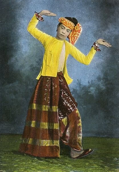 Myanmar - A Burmese dancer striking a pose