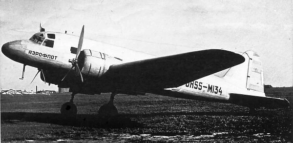 A N Tupolev ANT-35 (forward view, parked)